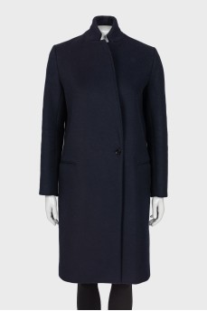 Dark blue wool coats