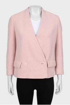 Pink double breasted jacket