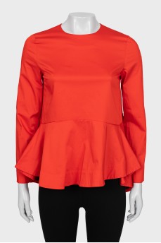 Red A-line blouse