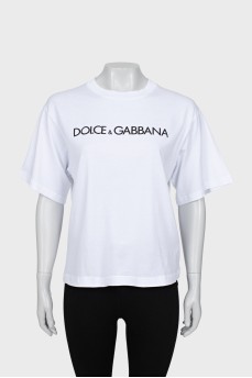 White T-shirt with tag