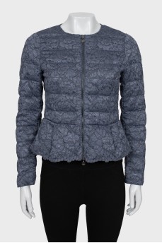 Fitted jacket with lace