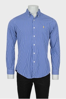 Men's blue striped shirt