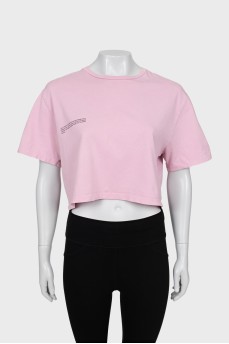 Pink printed top