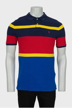 Men's mixed color polo shirt
