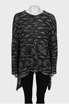 Asymmetrical alpaca sweater