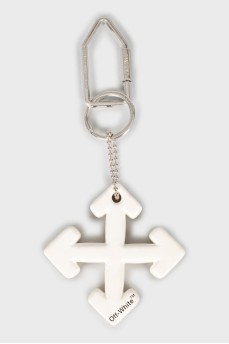 Keychain in the shape of the brand logo