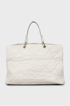 Bag Timeless CC Quilted Caviar Leather Shopping Tote