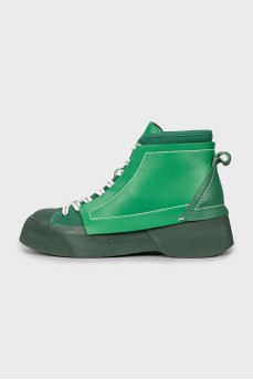 Combined green boots