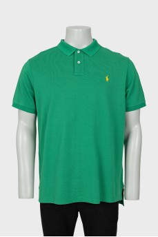 Men's green polo shirt