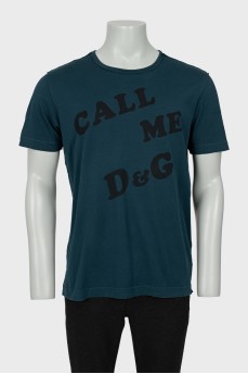 Men's T-shirt with text print