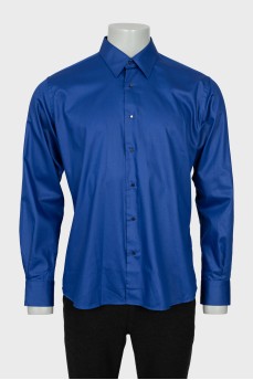 Men's shirt with blue buttons