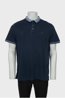 Men's polo with embroidered logo
