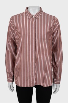 Two-tone shirt with pocket