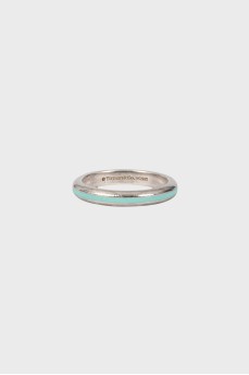 Two-tone silver ring