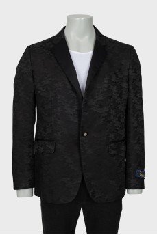 Men's jacket with military print