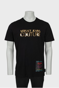 Men's T-shirt with gold logo
