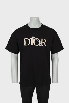 Men's T-shirt with embroidered logo