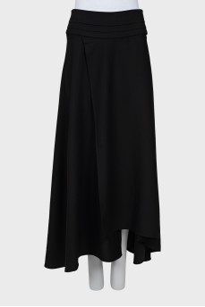 Black asymmetrical skirt