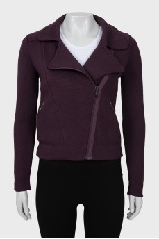 Purple zip-up jacket
