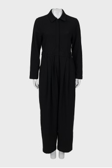 Black jumpsuit with buttons