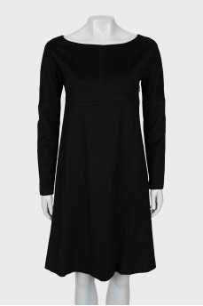 Black A-line dress