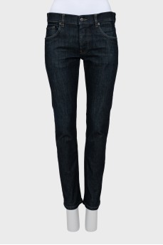 Dark blue slim fit jeans