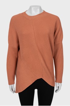 Asymmetrical knitted sweater