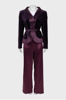 Purple suit with trousers