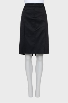 Dark blue skirt with raised seams