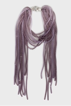 Multilayer beaded necklace