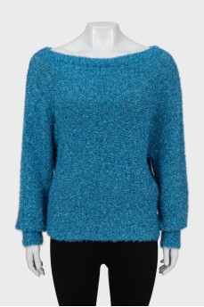 Loose fit sweater with lurex