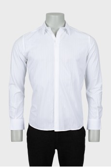 Men's white striped shirt