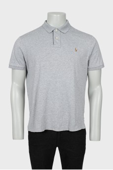 Men's polo shirt with embroidered logo