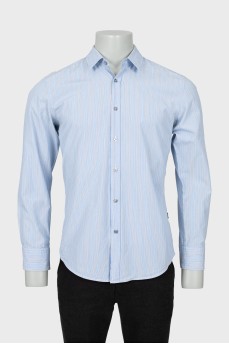 Men's vertical striped shirt