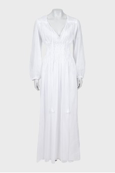 White tie maxi dress