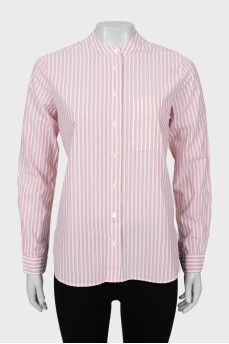 Vertical striped shirt