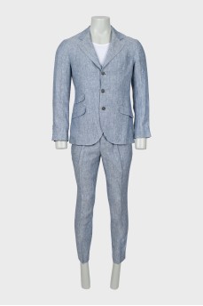 Men's suit made of hemp and linen