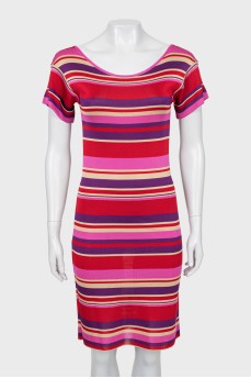 Striped fitted dress