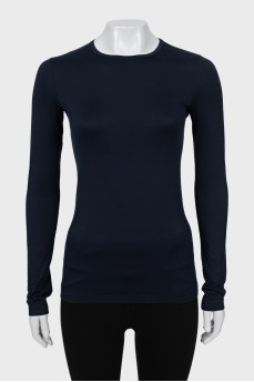Blue long sleeve fitted fit