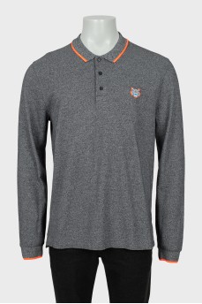 Men's jumper with branded patch