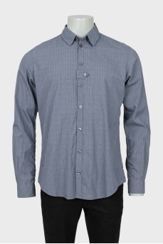 Men's gray checkered shirt