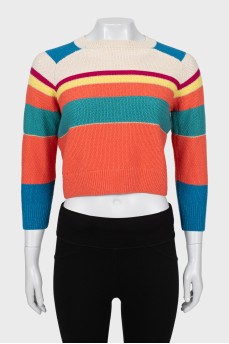 Mixed color knitted sweater