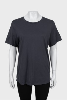 Gray straight fit T-shirt