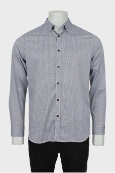 Men's geometric print shirt