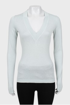 Silk and cashmere pullover