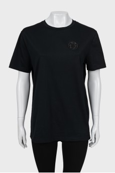 Black T-shirt with back print