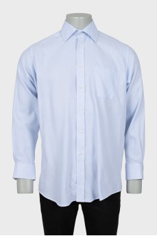 Men's blue shirt with pocket