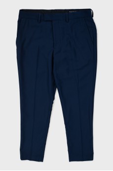 Men's blue trousers with arrows