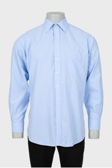 Men's straight shirt with pocket