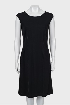 Black wool and cashmere dress